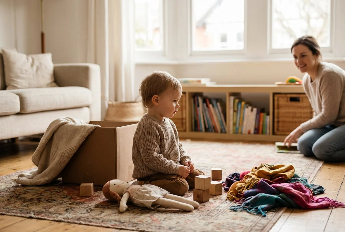 Professional header image for educational tutorial: At What Age Does Imaginative Play Start and When Should Y...