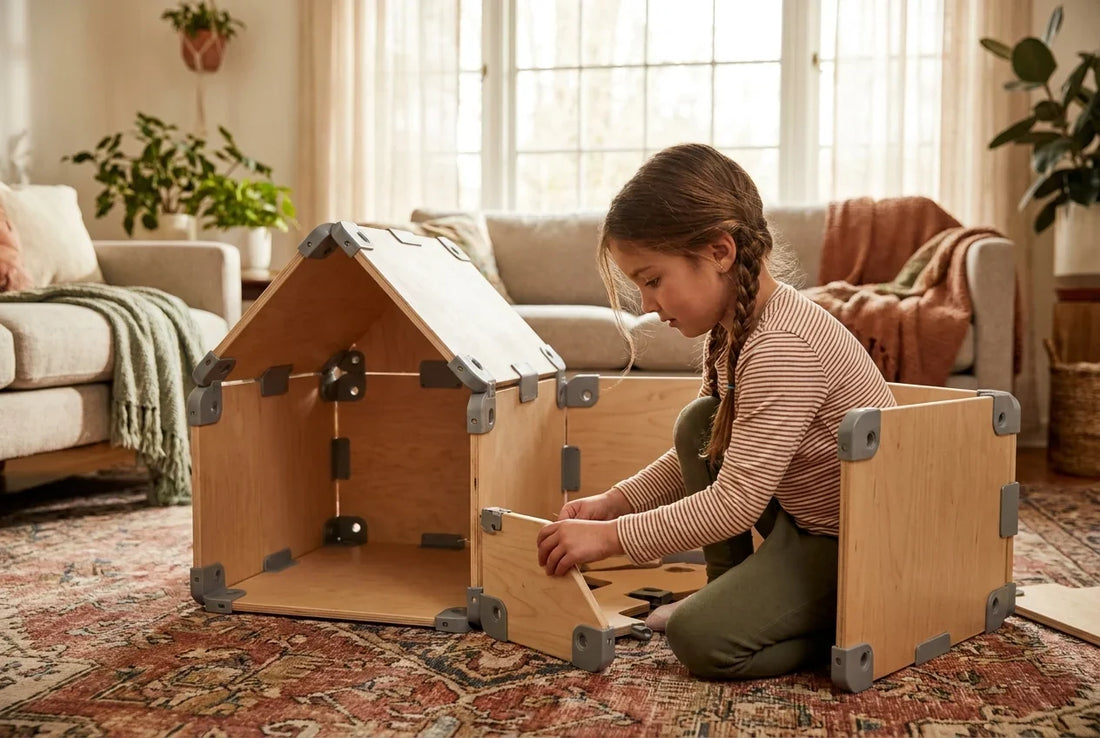 Professional header image for step-by-step guide: How to Build an Indoor Fort Without Blankets: A Step-by-S...