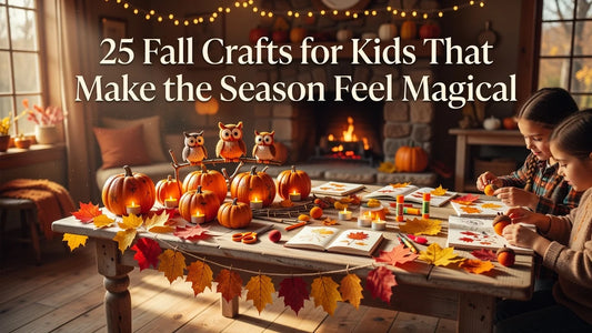 Professional header image for list-based article: 25 Fall Crafts for Kids That Make the Season Feel Magical