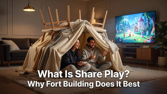 Professional header image for list-based article: What Is Share Play? Why Fort Building Does It Best
