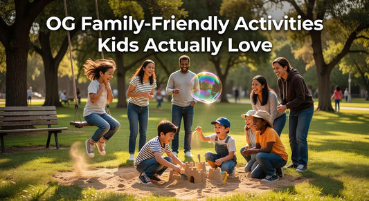 Professional header image for list-based article: OG Family-Friendly Activities Kids Actually Love
